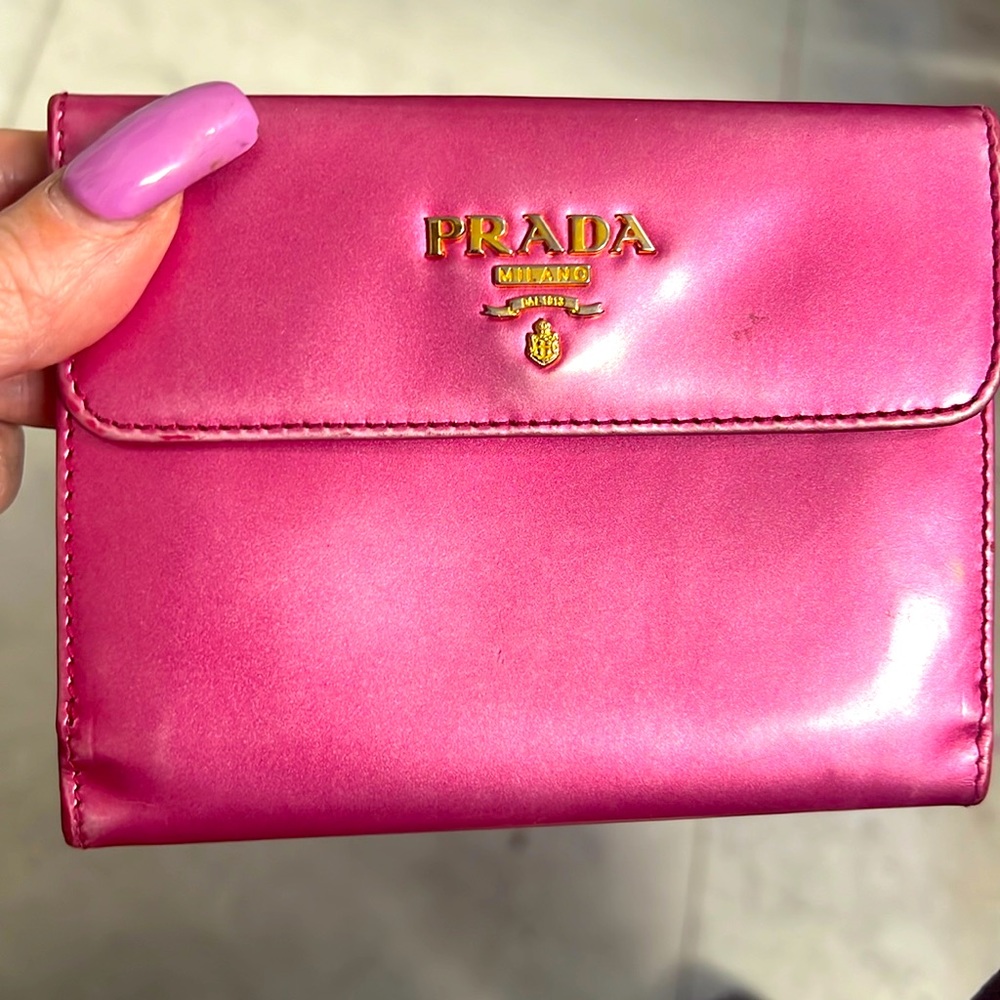Prada limited edition satin wallet